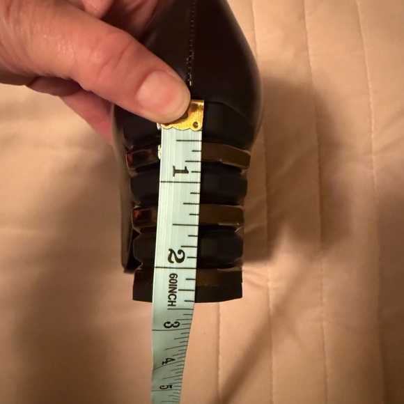 Stuart Weitzman dark brown and gold heels - Picture 11 of 11